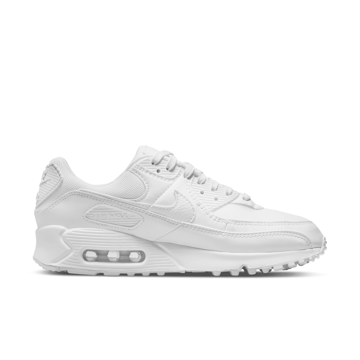 Nike Air Max 90 Triple White (2022) (W) Angle 1