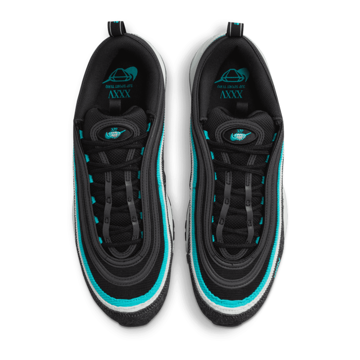 Nike Air Max 97 Black Sport Turquoise Angle 2