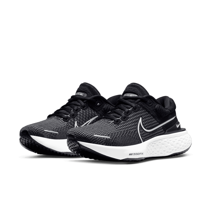 Nike ZoomX Invincible Run Flyknit Black White (W) Angle 2