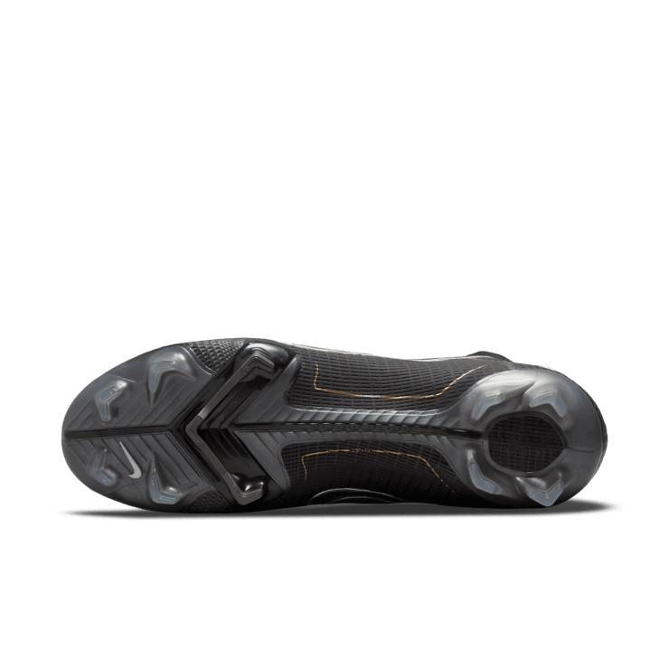 Nike Mercurial Superfly 8 FG Black Metallic Silver Gold Angle 0