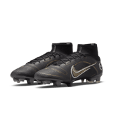 Nike Mercurial Superfly 8 FG Black Metallic Silver Gold Angle 2