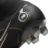 Nike Mercurial Superfly 8 FG Black Metallic Silver Gold Angle 6