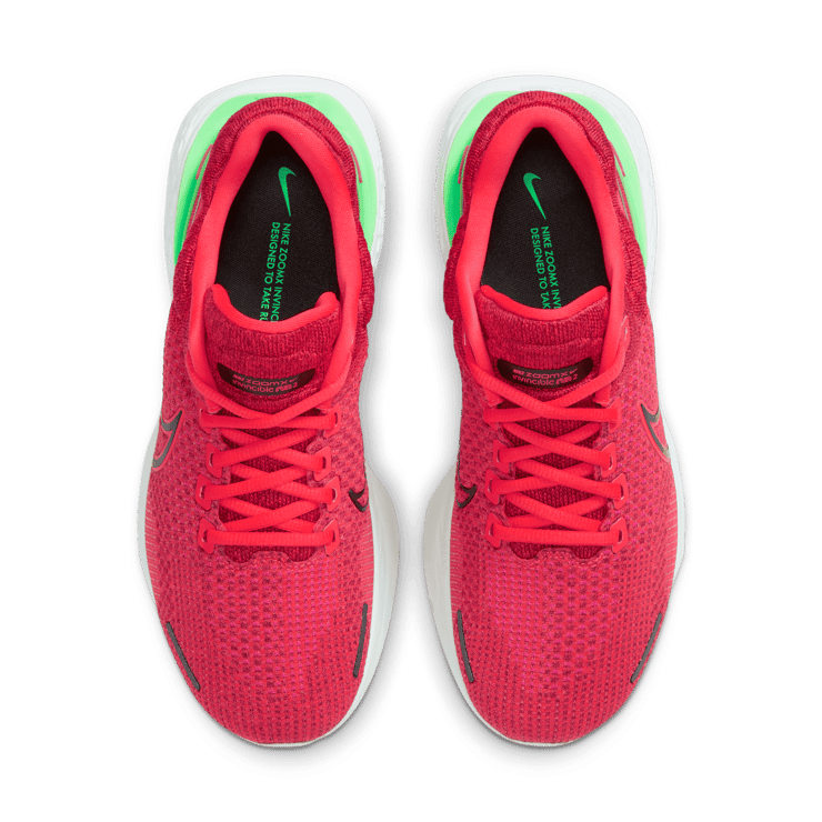 Nike ZoomX Invincible Run Flyknit 2 Siren Red Green Strike Angle 1