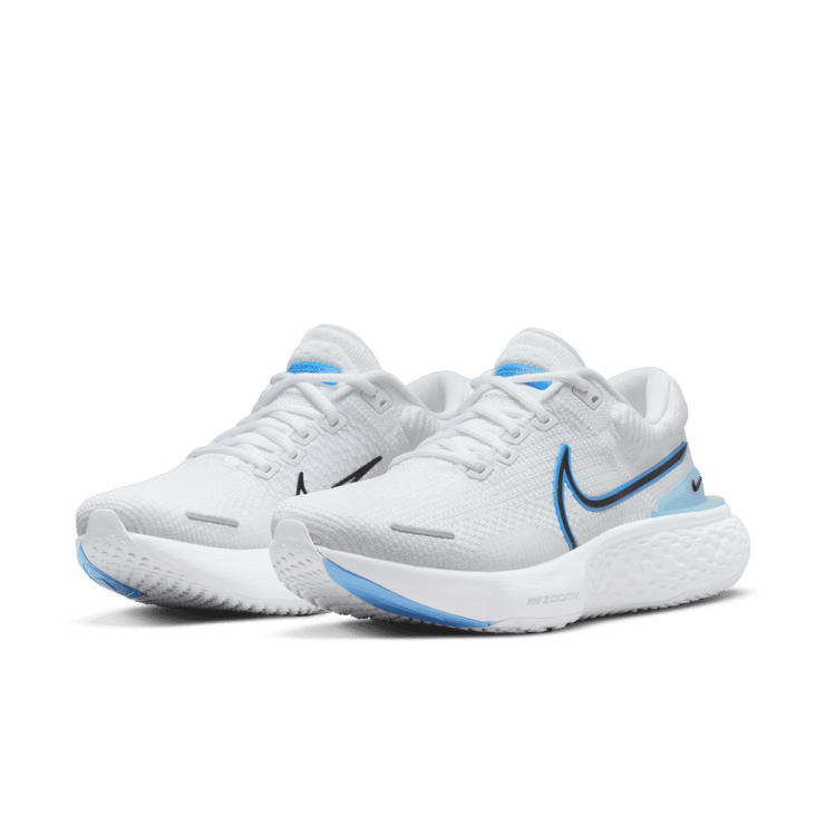 Nike ZoomX Invincible Run Flyknit 2 White University Blue Angle 2