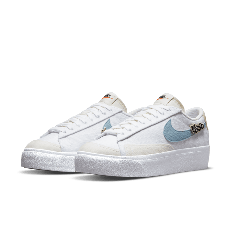 Nike Blazer Low Platform Next Nature Boarder Blue (W) Angle 3