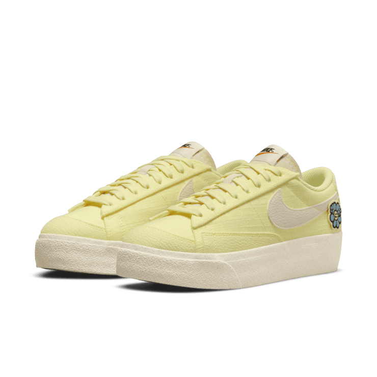 Nike Blazer Low Platform SE Next Nature Air Sprung Citron Tint Angle 2