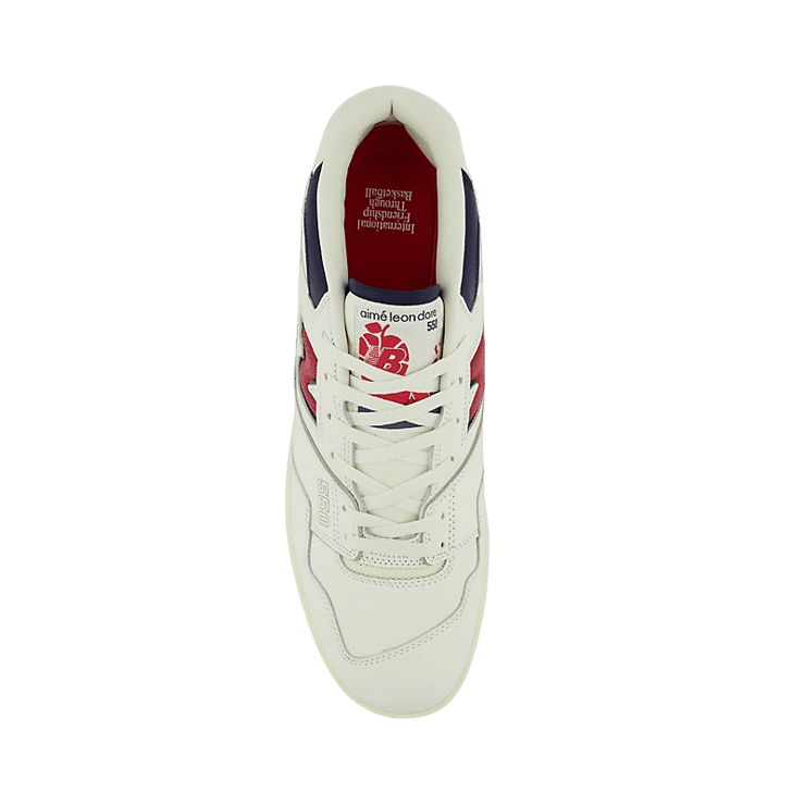 New Balance 550 Aime Leon Dore White Navy Red Angle 1