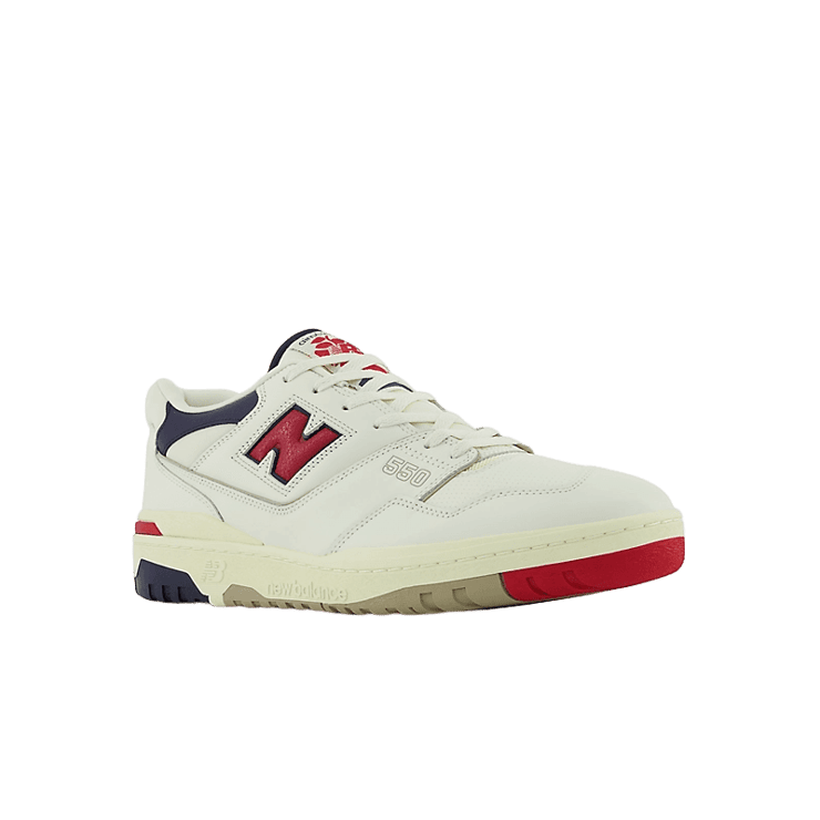 New Balance 550 Aime Leon Dore White Navy Red Angle 2