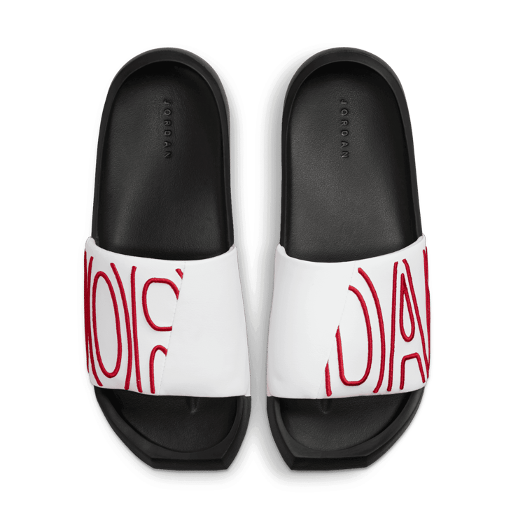 Jordan Nola Slide White Gym Red (W) Angle 1