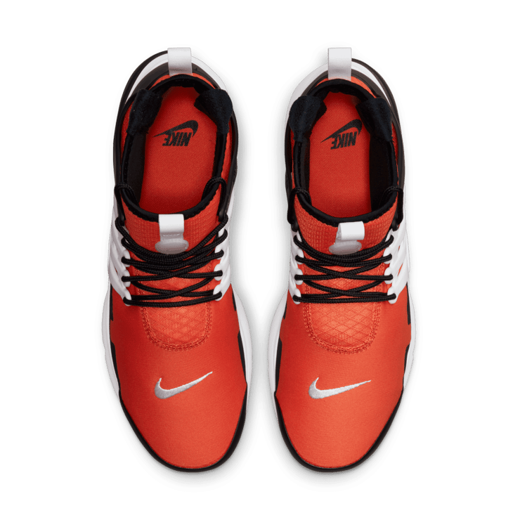 Nike Air Presto Mid Utility Black Orange Angle 1