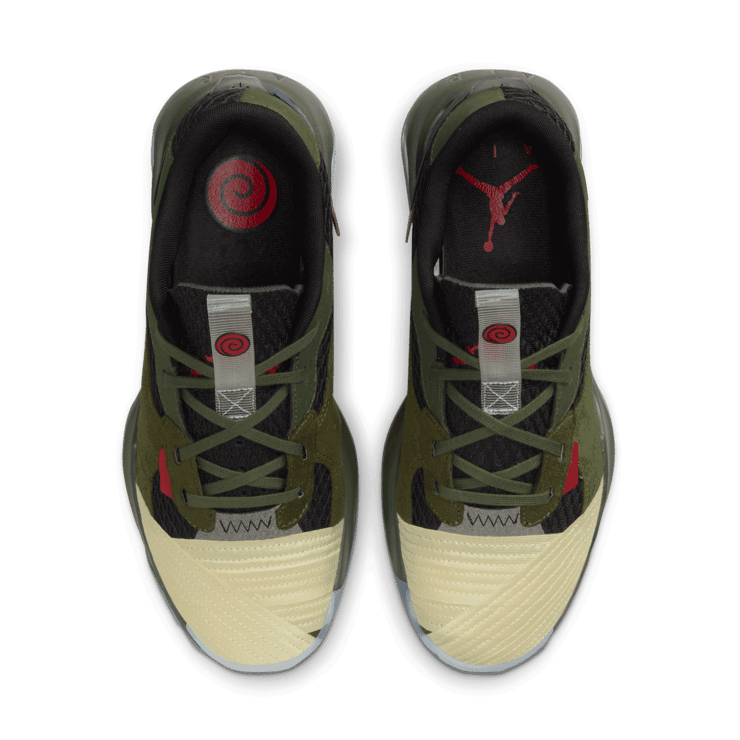 Jordan Air 200E SP Naruto Carbon Green Angle 1