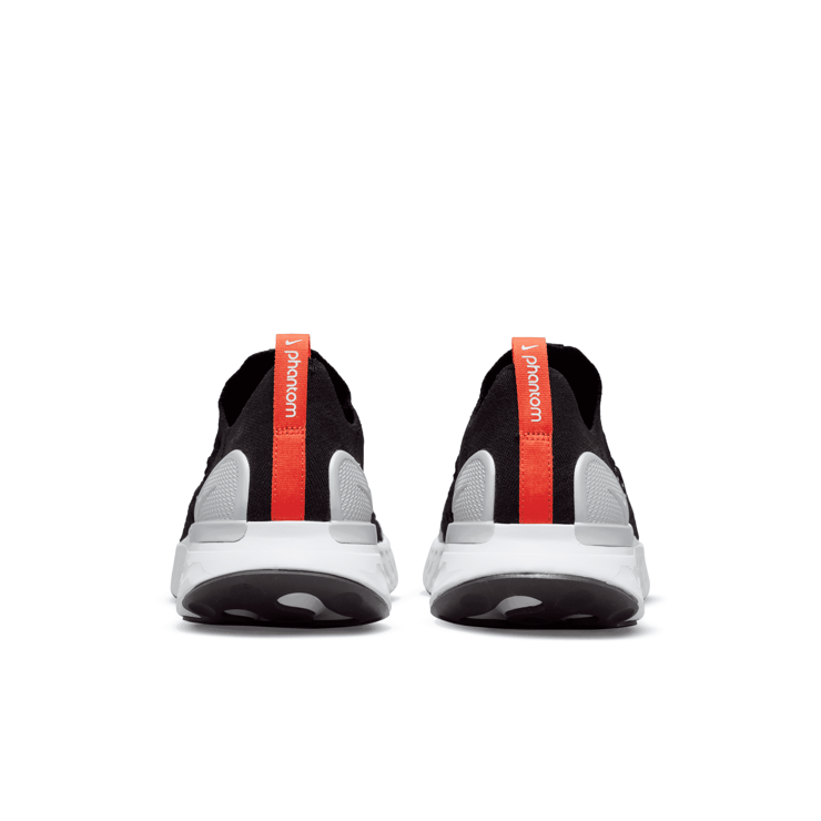 Nike React Phantom Run Flyknit 2 Black Team Orange Angle 4
