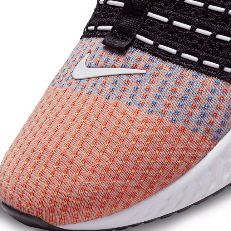 Nike React Phantom Run Flyknit 2 Black Team Orange Angle 5