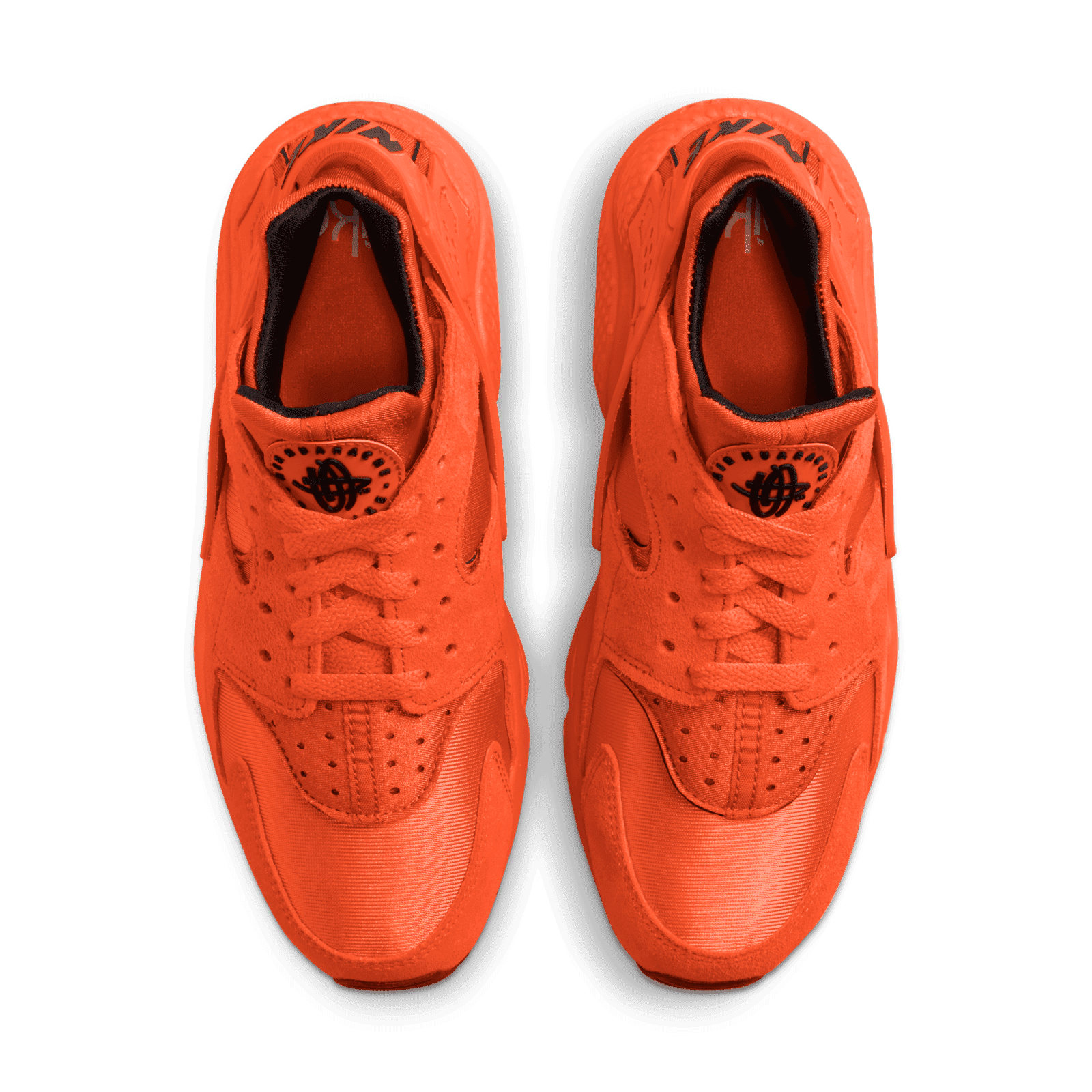 air huarache run mid mens orange