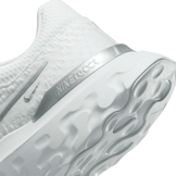 Nike React Infinity Run Flyknit 3 White Metallic Silver (W) Angle 6