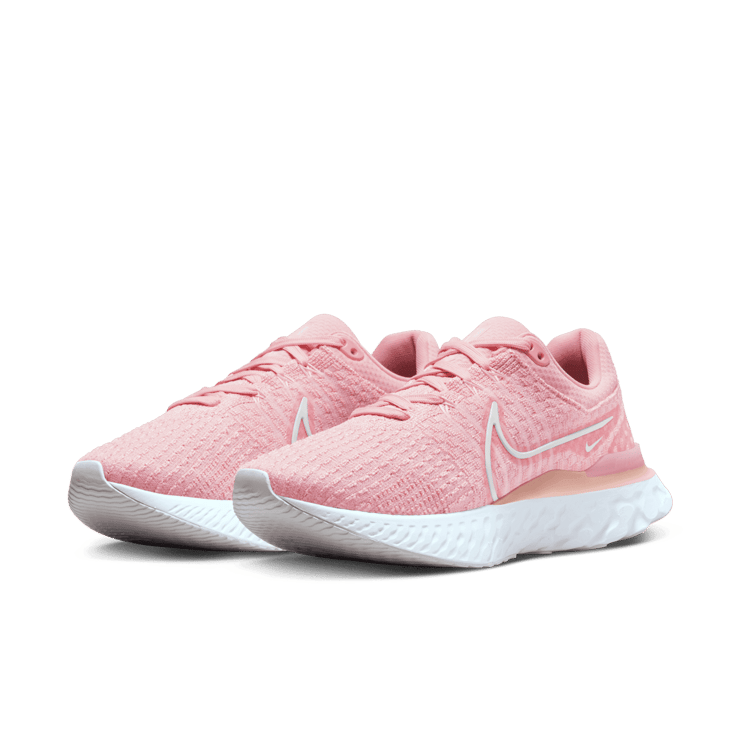 Nike React Infinity Run Flyknit 3 Pink Glaze (W) Angle 2