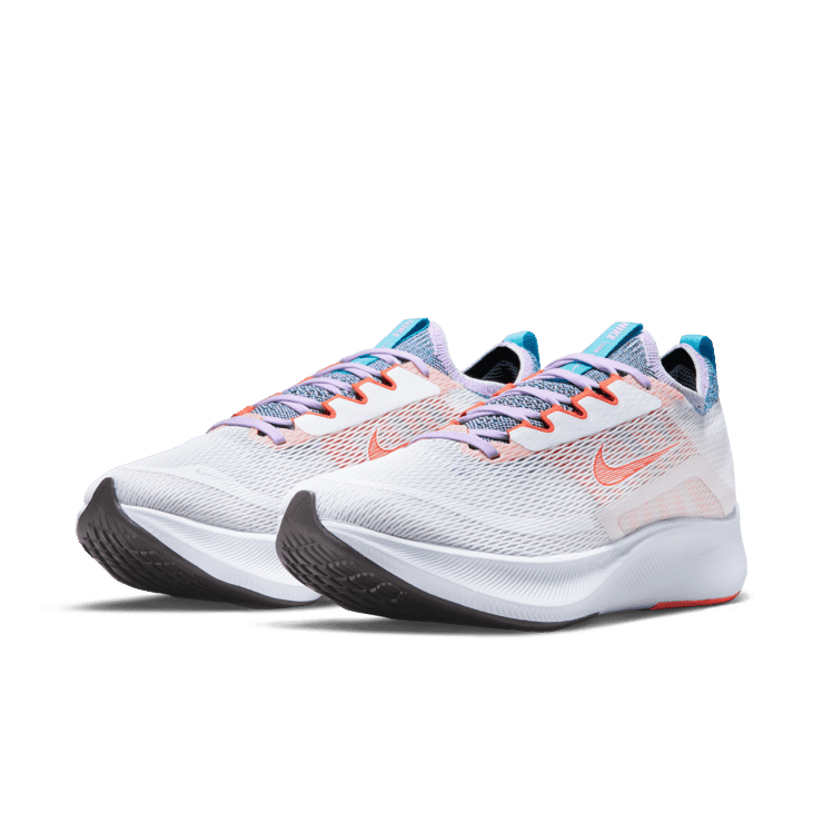 Nike Zoom Fly 4 White Orange Lilac (W) Angle 2