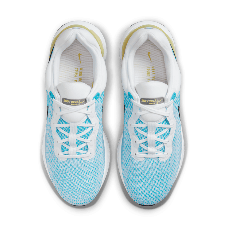 Nike React Miler 3 White Chlorine Vivid Sulfur Angle 1