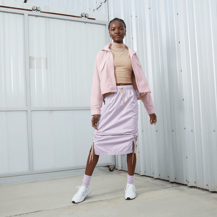 Nike Waffle One White Black White (W) Angle 8