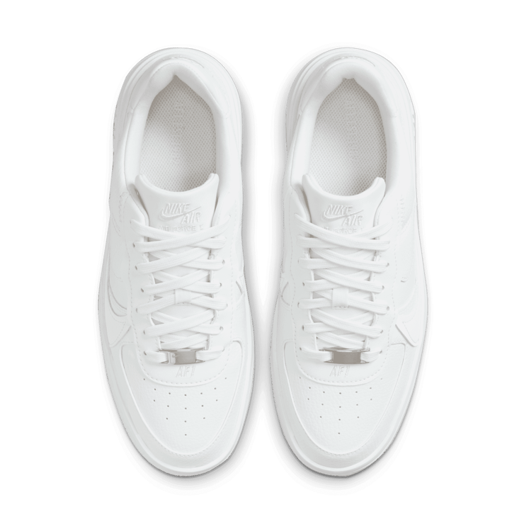 Nike Air Force 1 PLT.AF.ORM Triple White (W) Angle 2