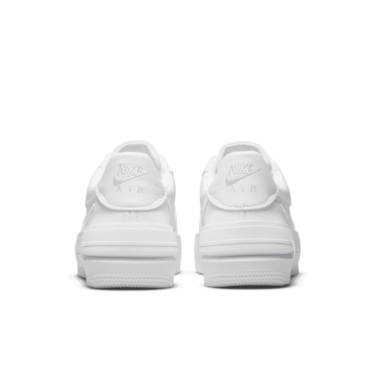 Nike Air Force 1 PLT.AF.ORM Triple White (W) Angle 4