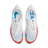 Nike ZoomX Vaporfly Next% 2 White Laser Blue Rush Orange Angle 1