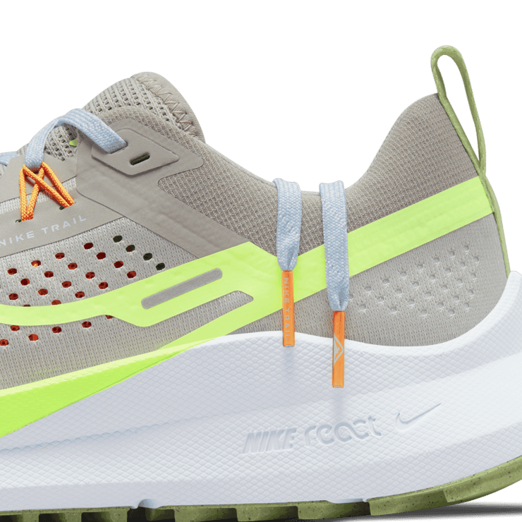 Nike React Pegasus Trail 4 Cobblestone Volt Angle 6