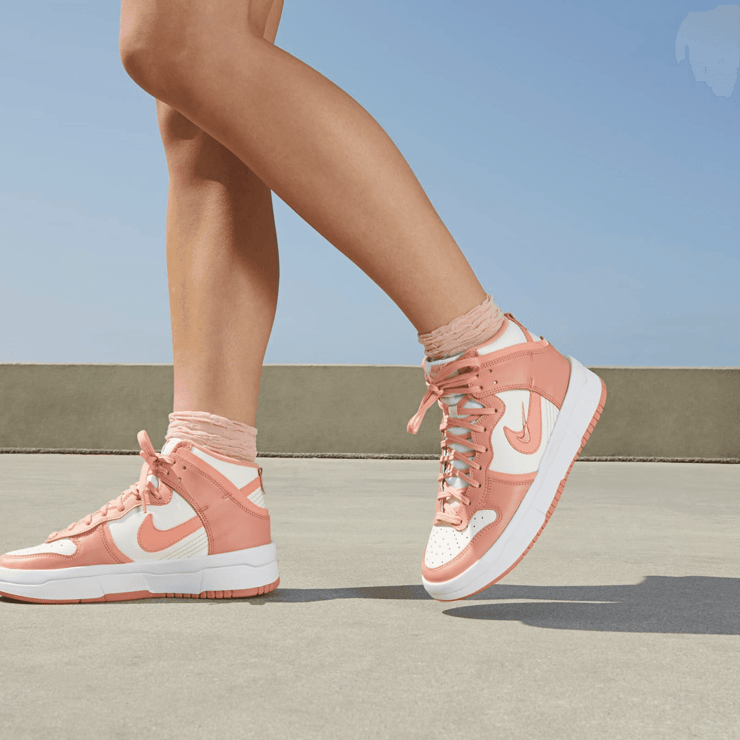 Nike Dunk High Up Sail Light Madder Root Angle 0