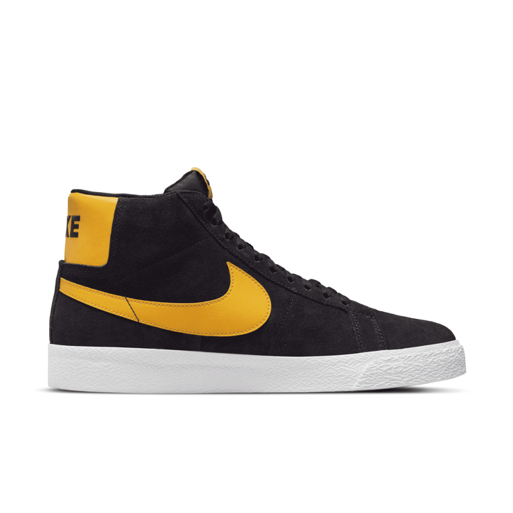 Nike SB Zoom Blazer Mid Black University Gold Angle 1