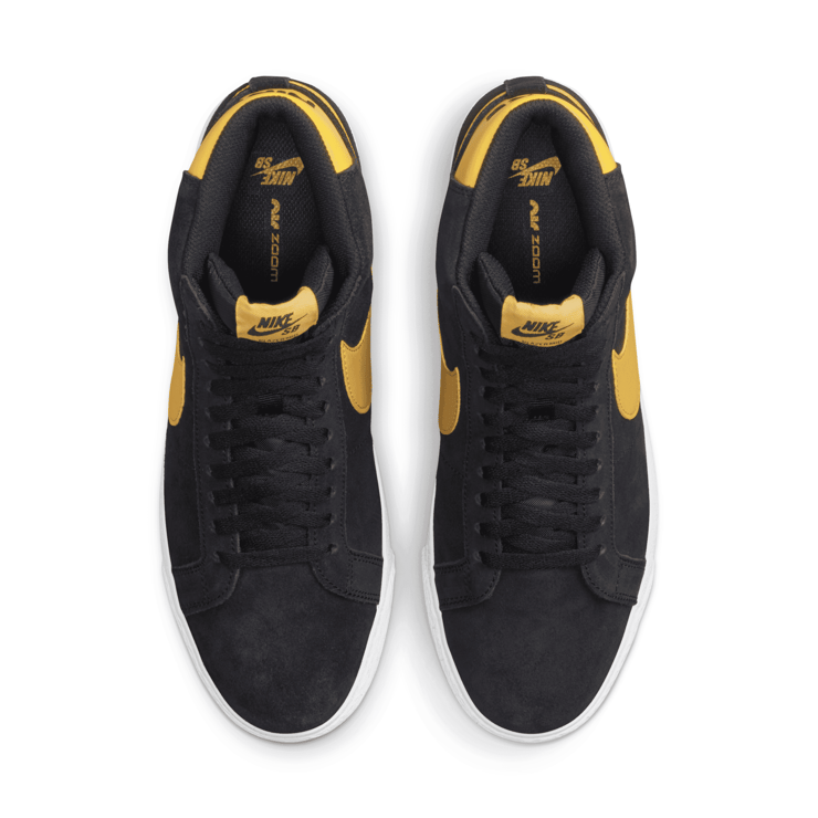 Nike SB Zoom Blazer Mid Black University Gold Angle 2