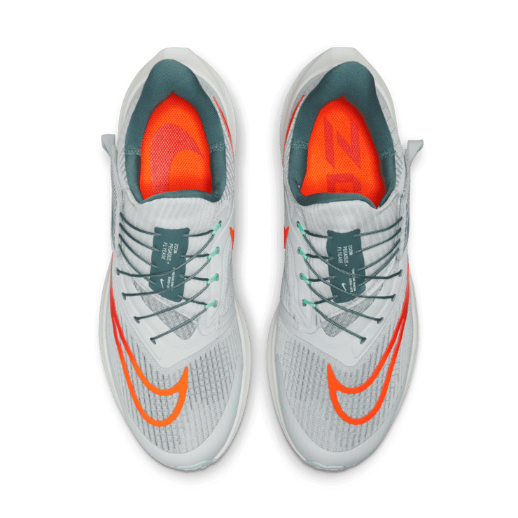 Nike Air Zoom Pegasus 39 FlyEase Platinum Orange Slate Angle 1