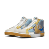 Nike SB Zooom Blazer Mid Edge Floral Paisley Boarder Blue Angle 2