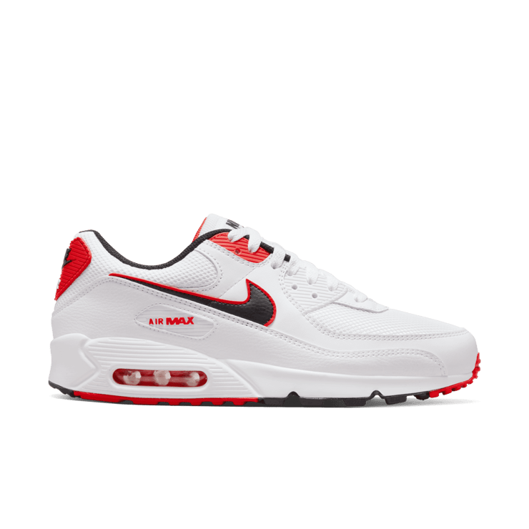 Nike Air Max 90 White Max Orange Angle 1