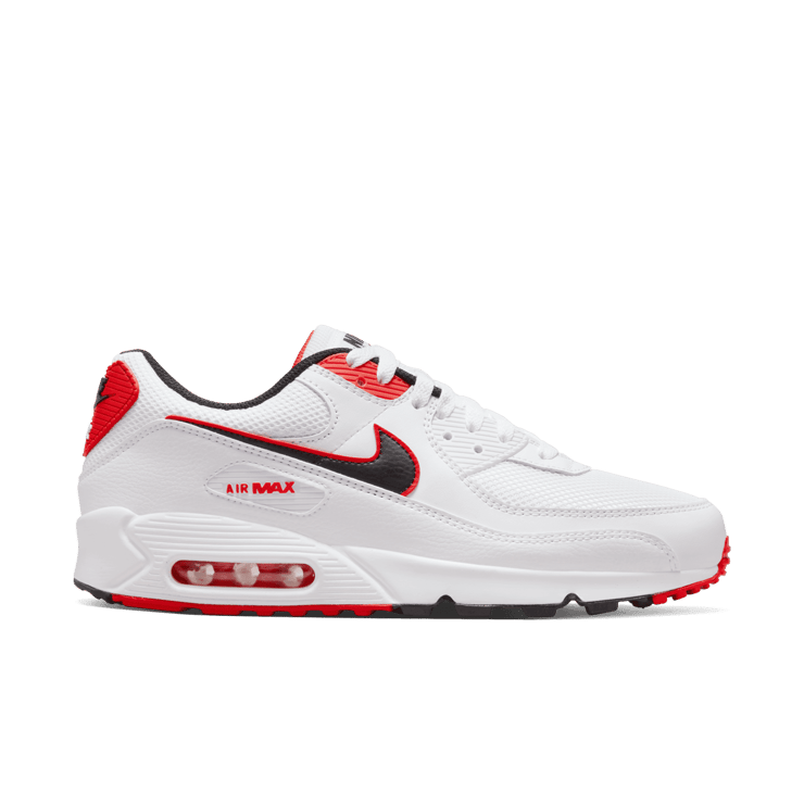 Nike Air Max 90 White Max Orange Angle 1