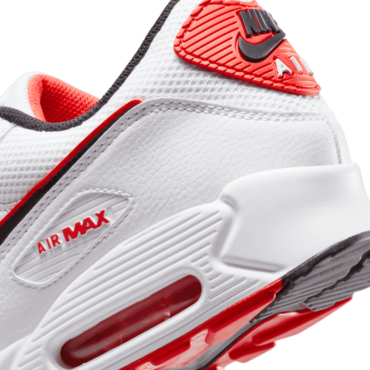 Nike Air Max 90 White Max Orange Angle 6