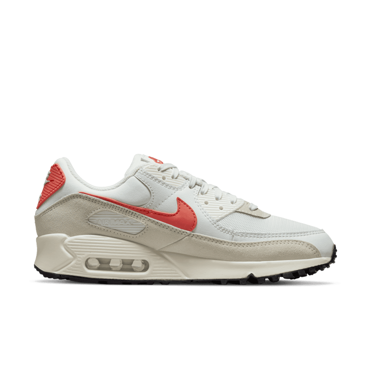 Nike Air Max 90 Summit White Mantra Orange (W) Angle 1