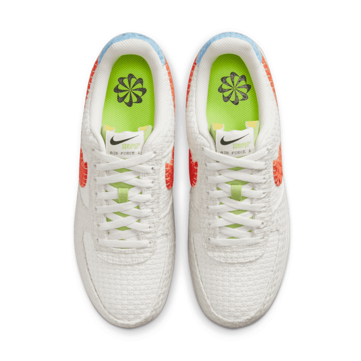 Nike Air Force 1 Low Hemp White Orange University Blue Angle 1