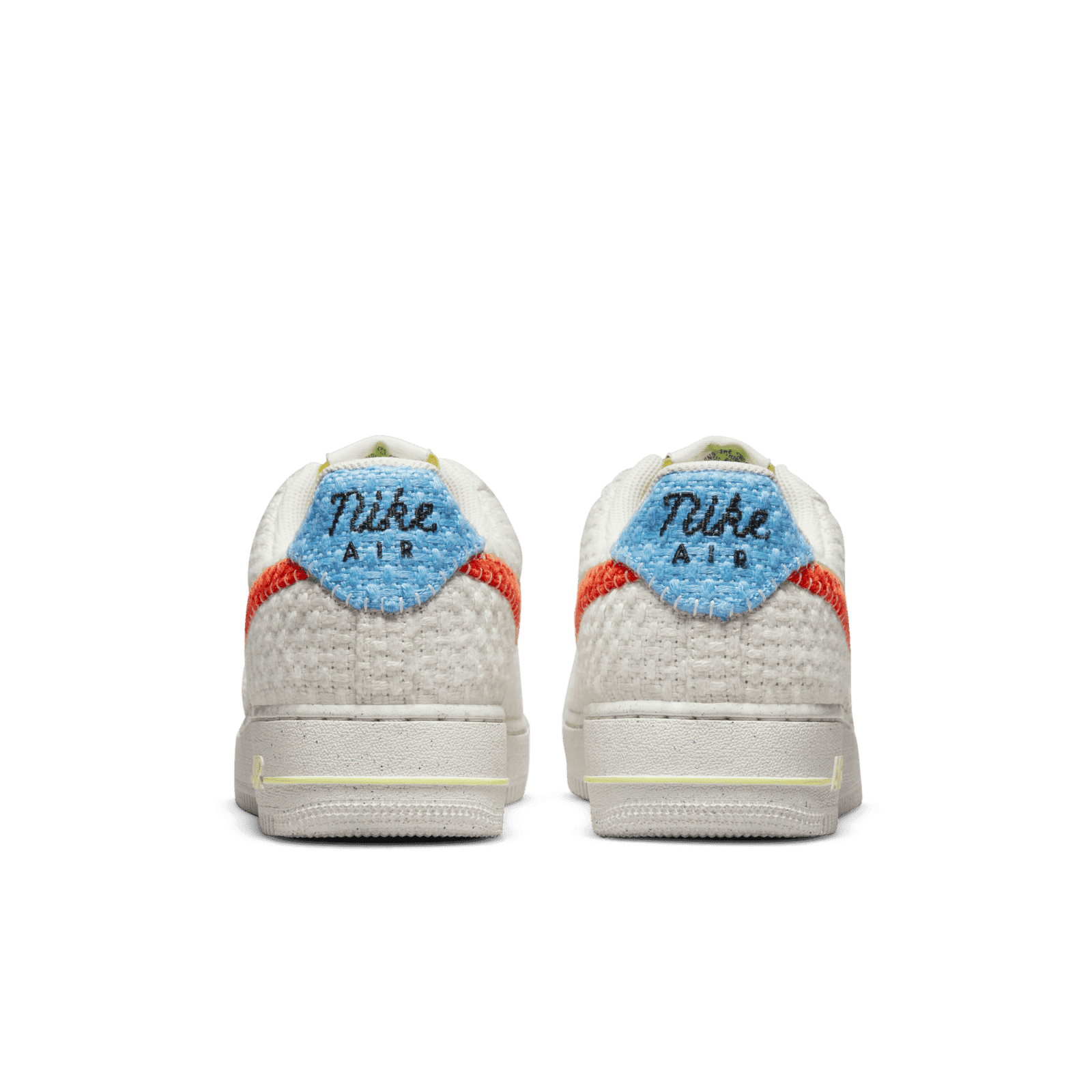 nike air force 1 white blue orange