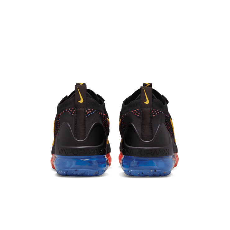 Nike Air VaporMax 2021 FK Black Photo Blue Crimson Gold Angle 3