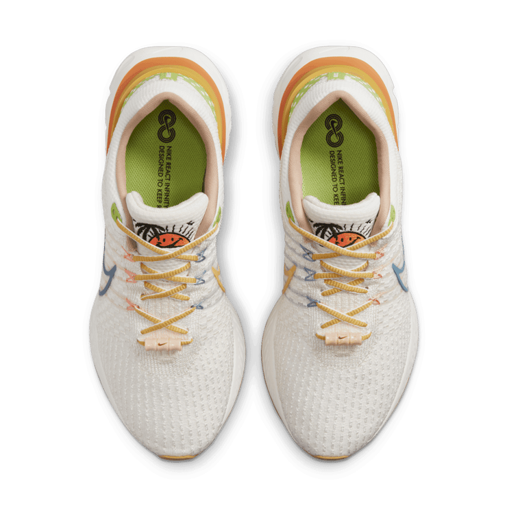 Nike React Infinity Run 3 Flyknit Sun Club Sail Hot Curry Angle 1