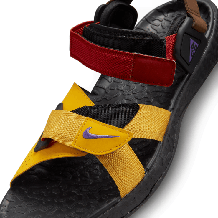 Nike ACG Air Deschutz+ Brown Red Yellow Angle 5