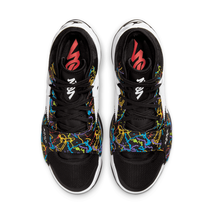 Jordan Zion 2 Noah White Black Multi-Color Angle 1