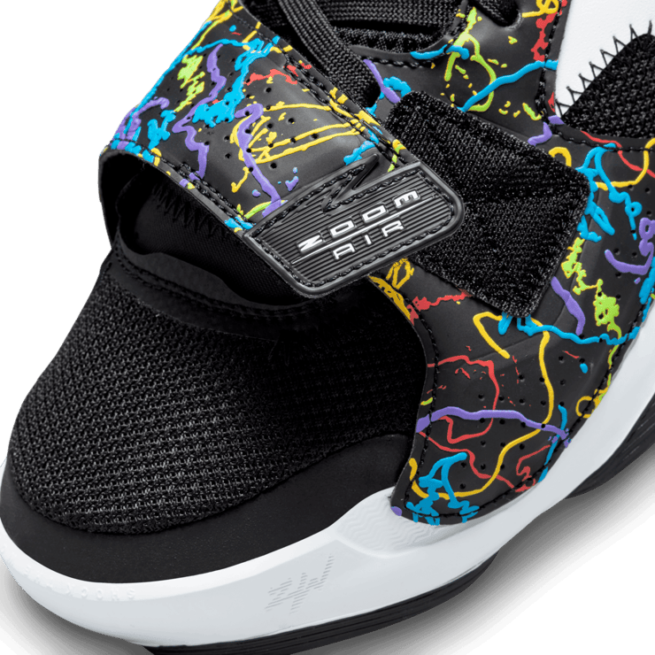 Jordan Zion 2 Noah White Black Multi-Color Angle 4