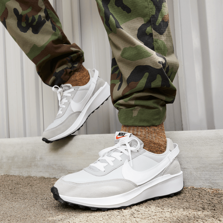 Nike Waffle Debut Grey Fog White Angle 0