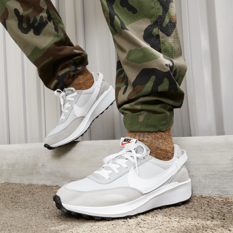 Nike Waffle Debut Grey Fog White Angle 0