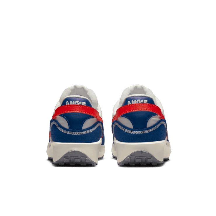Nike Waffle Debut Swoosh Habanero Red Old Royal Angle 3