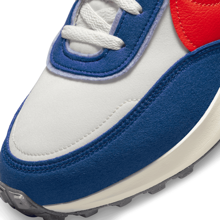 Nike Waffle Debut Swoosh Habanero Red Old Royal Angle 4