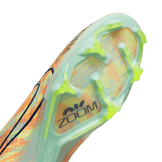 Nike Zoom Vapor 15 Elite FG Total Orange Ghost Green Angle 4