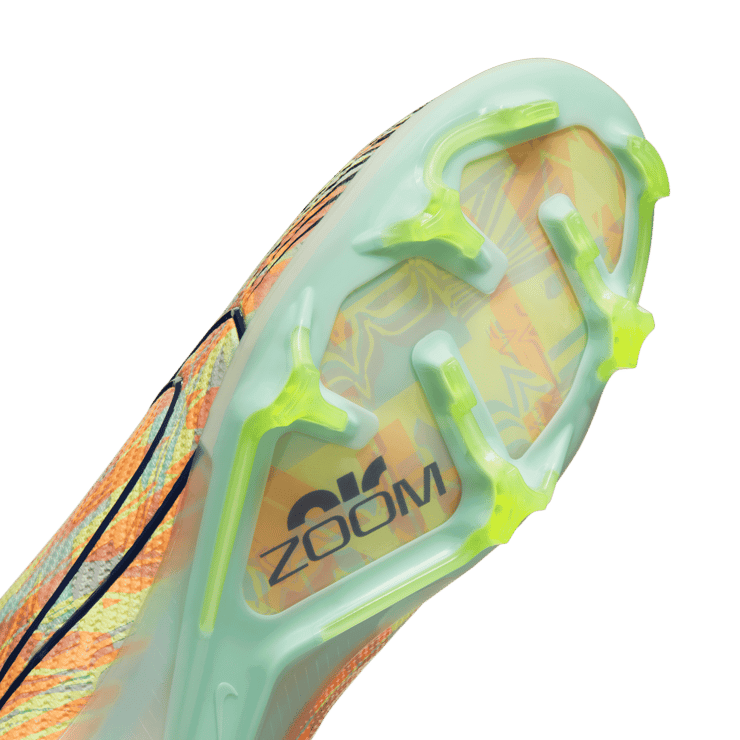 Nike Zoom Vapor 15 Elite FG Total Orange Ghost Green Angle 4