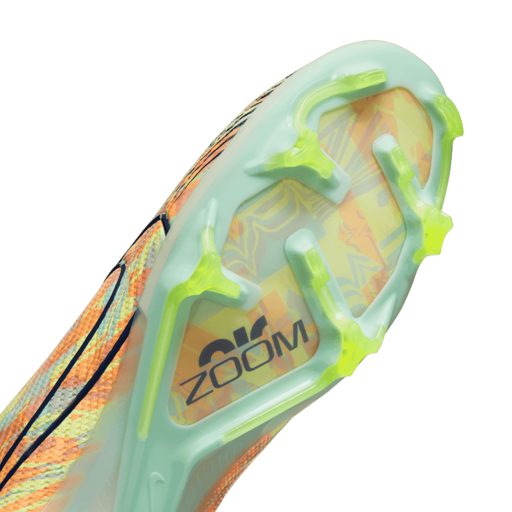 Nike Zoom Vapor 15 Elite FG Total Orange Ghost Green Angle 4
